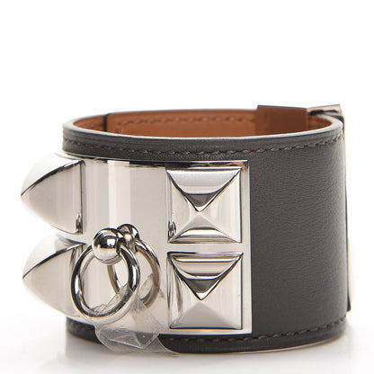 Hermes Swift Collier de Chien CDC Bracelet S Graphite 1 of 8