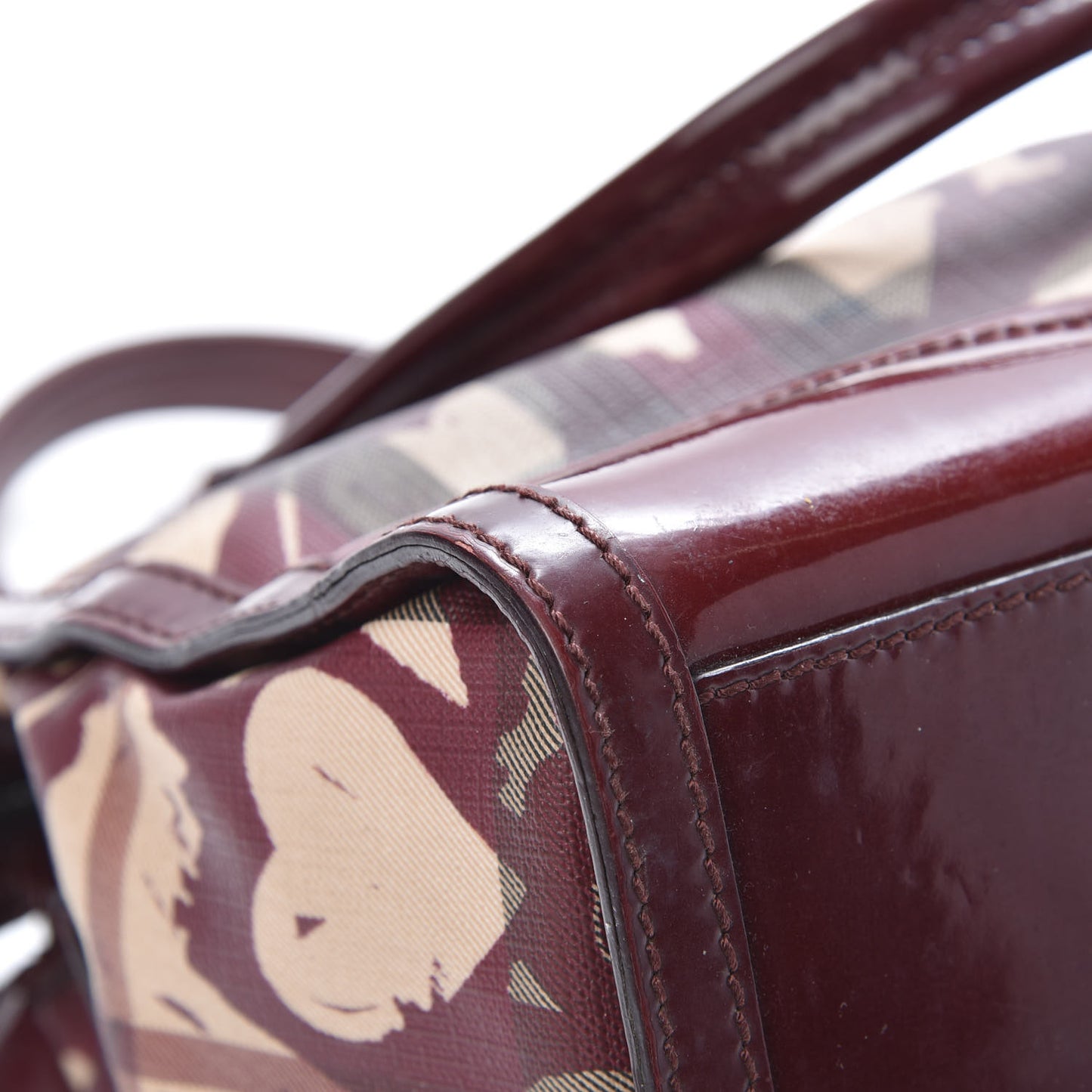 Nova Check Heart Print Pilgrim Satchel Berry