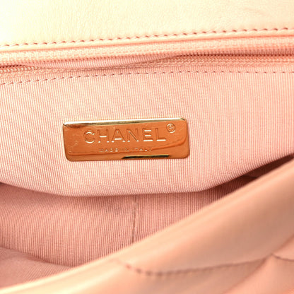 Chanel Lambskin Quilted Medium  19 Flap Light Orange 5 of 9