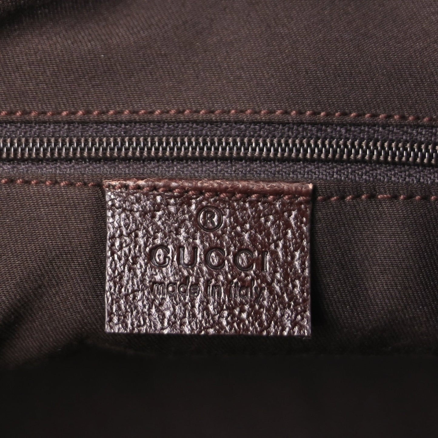 Monogram Medium Abbey Tote Dark Brown