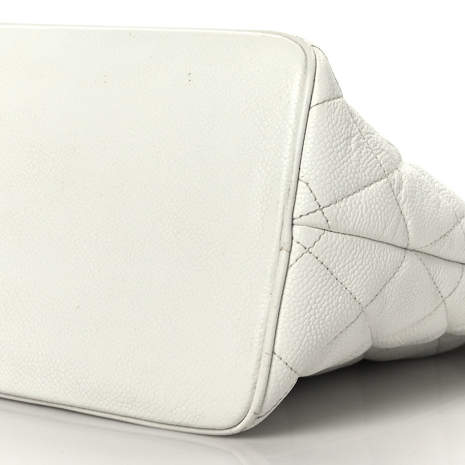 Chanel Caviar Quilted Medallion Tote White 9 of 12