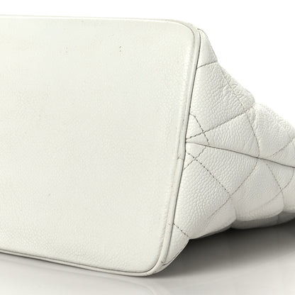 Chanel Caviar Quilted Medallion Tote White 9 of 12