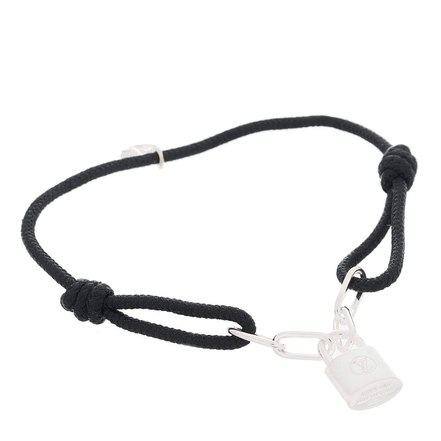 Sterling Silver Lockit Bracelet Black