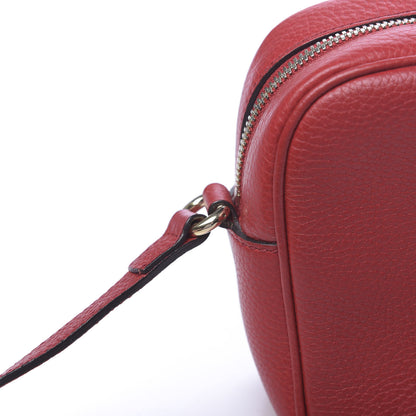 Gucci Pebbled Calfskin Small Soho Disco Bag Tabasco Red 11 of 14