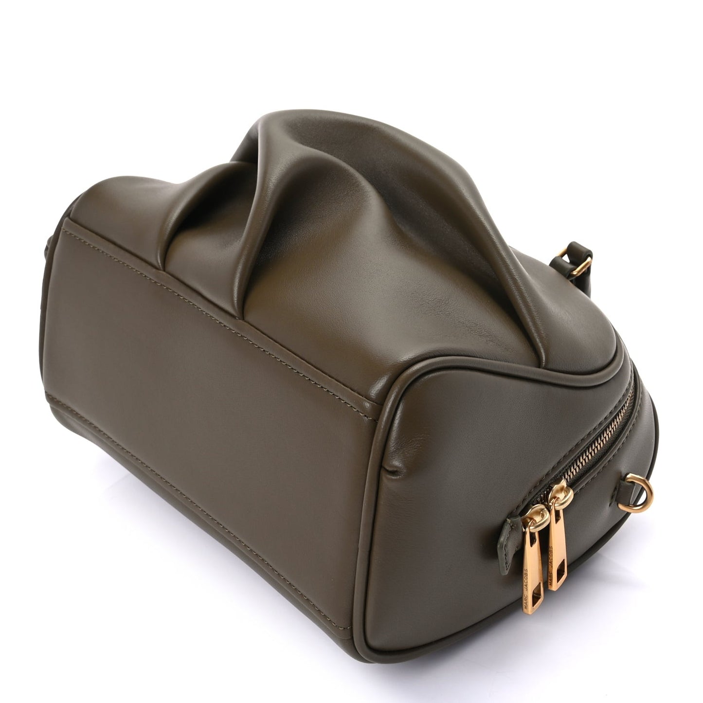 MARC JACOBS Lambskin Small The Wave Bag Olive