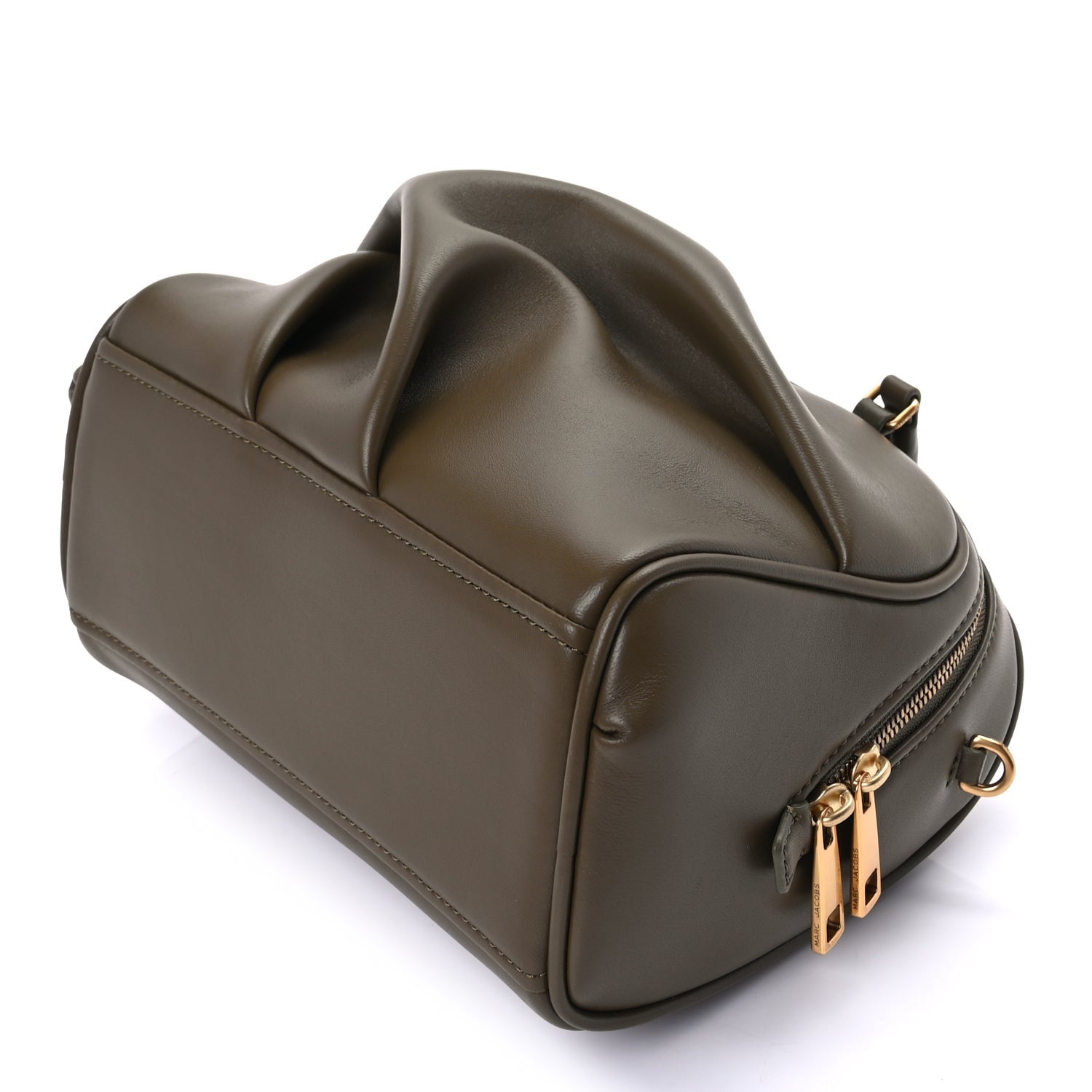 Marc Jacobs MARC JACOBS Lambskin Small The Wave Bag Olive 8 of 8