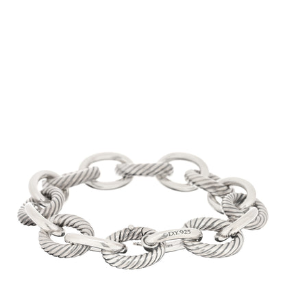 David Yurman Sterling Silver 17mm Extra Large Oval Link Bracelet 2 of 3