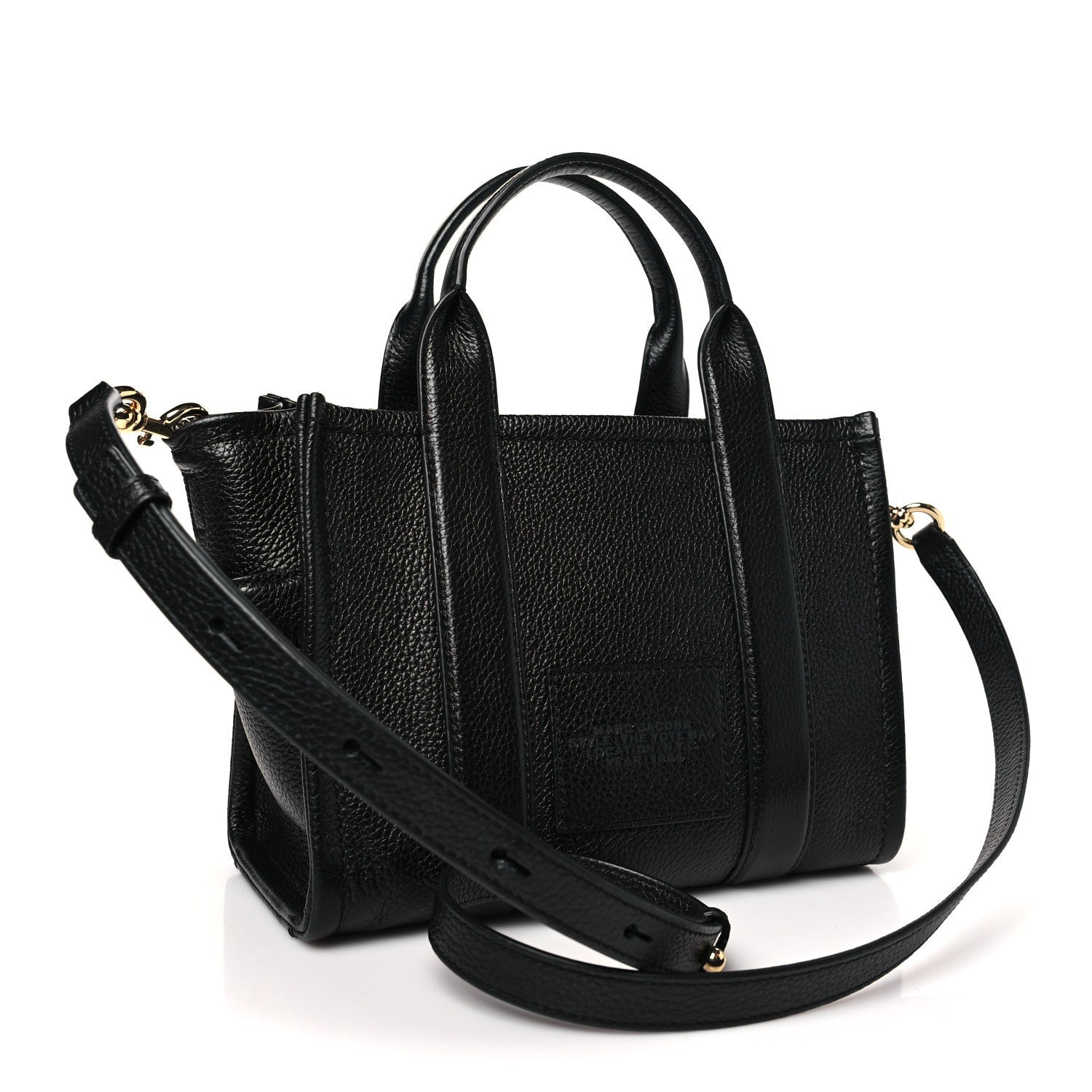 Marc Jacobs Grained Calfskin Small The Tote Bag Black 3 of 7