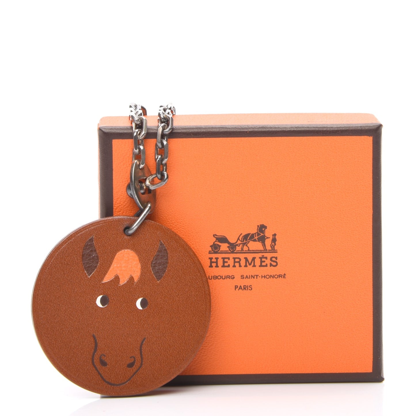 Barenia Horse Key Chain Fauve
