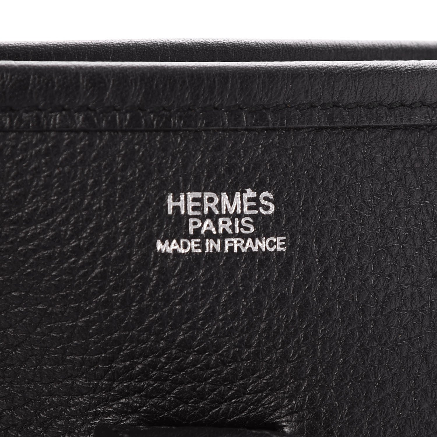 Hermes Taurillon Clemence Evelyne II PM Black 6 of 8