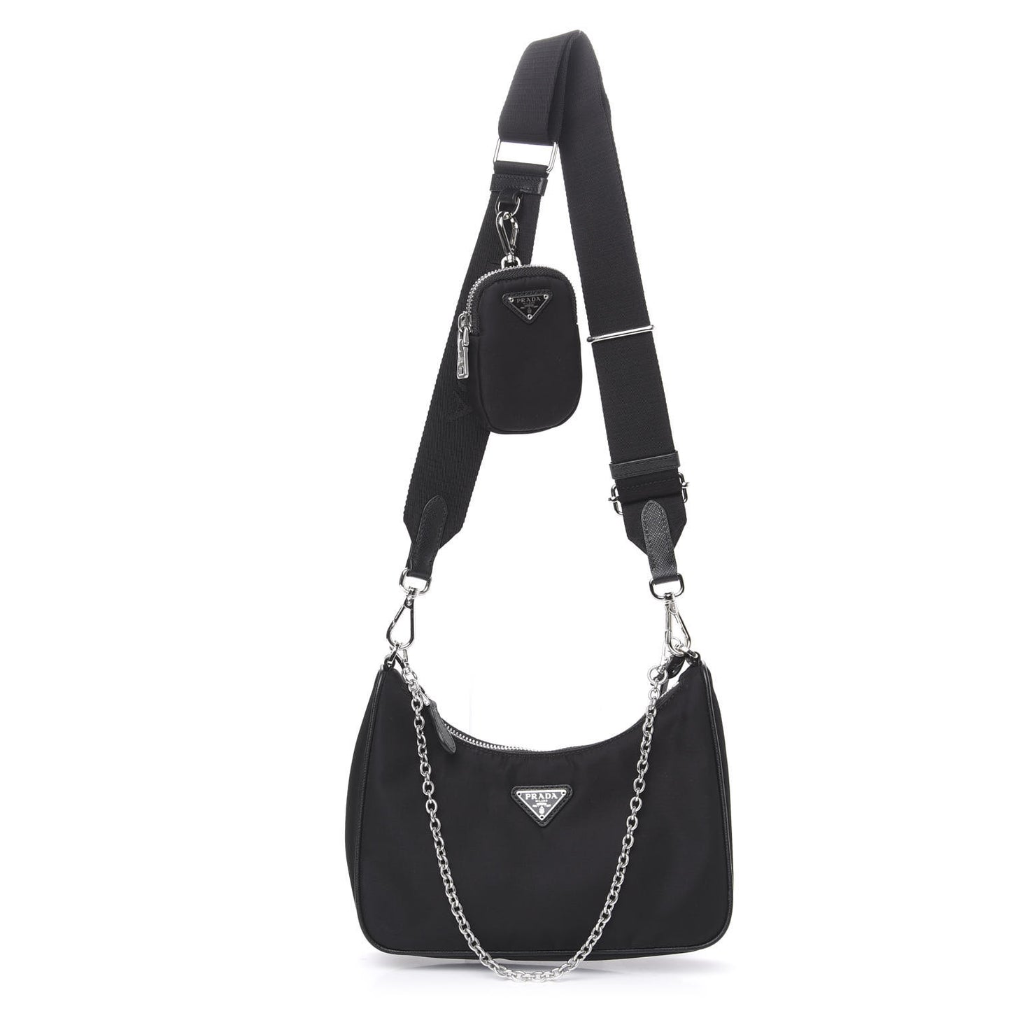 Nylon Re-Edition 2005 Shoulder Bag Black