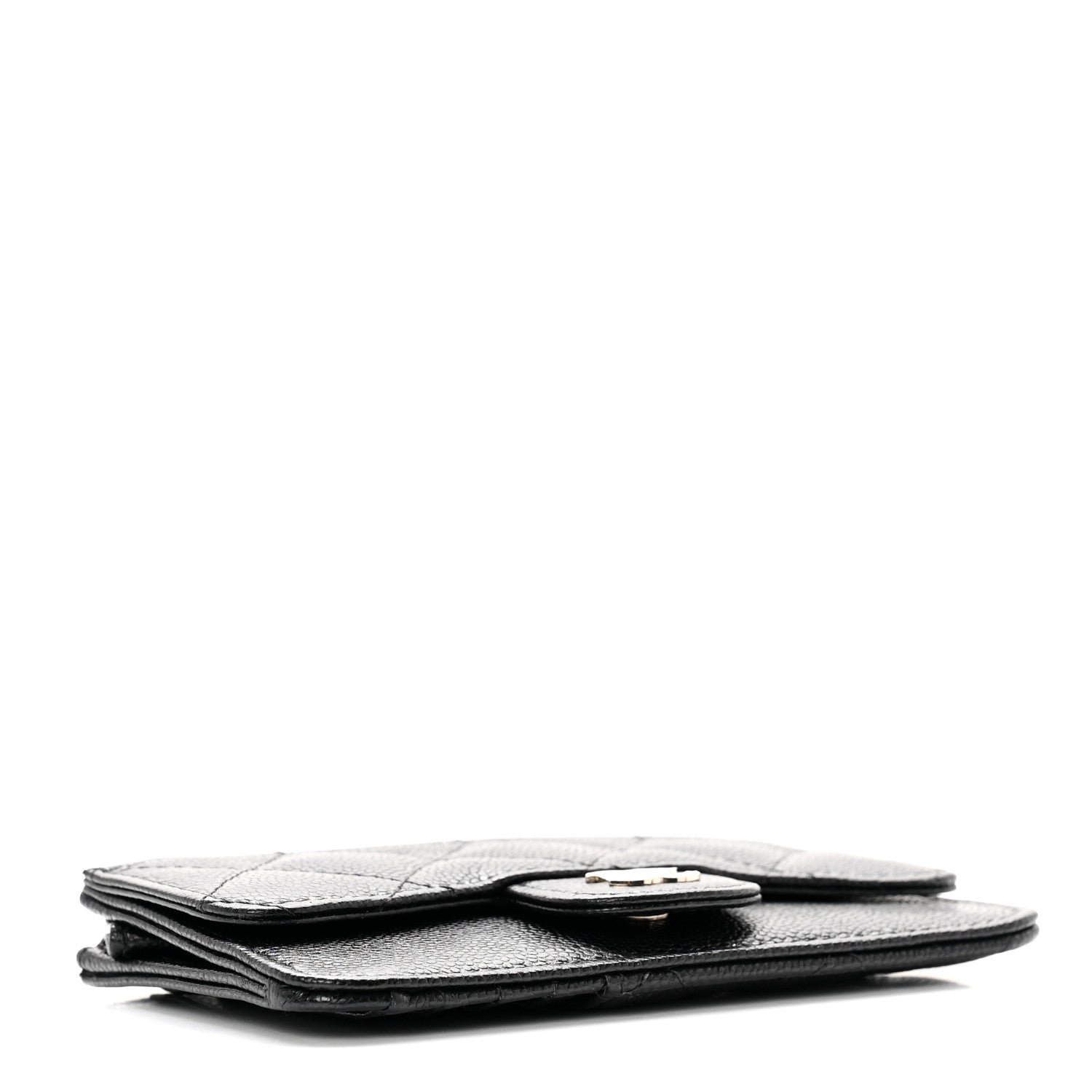 Chanel Caviar Quilted Flap Zip Card Holder Black 3 of 7