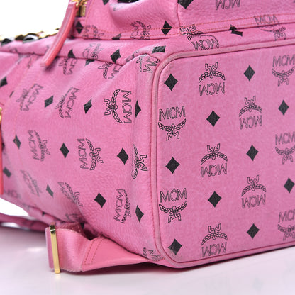 MCM Visetos Studded Medium Stark M Backpack Pink 5 of 13