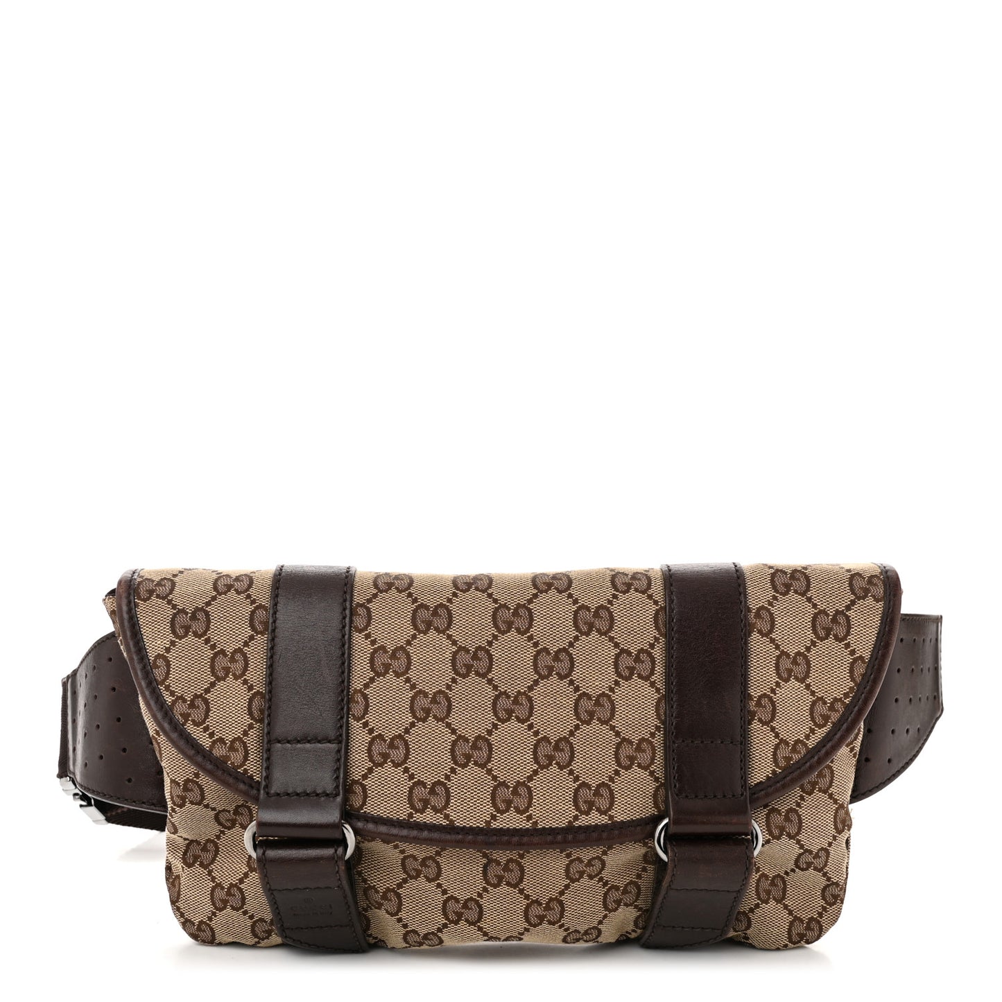 Monogram Waist Belt Bag Dark Brown