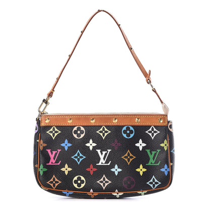 Louis Vuitton Monogram Multicolor Pochette Accessories Black 1 of 10