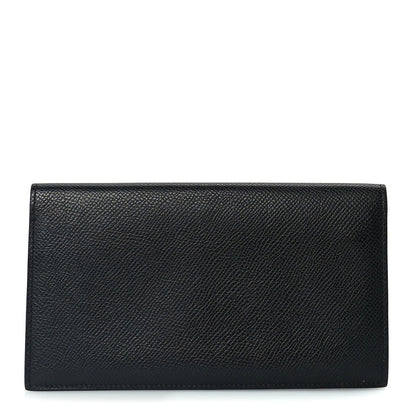 Hermes Epsom Citizen Twill Long Wallet  Black 1 of 8