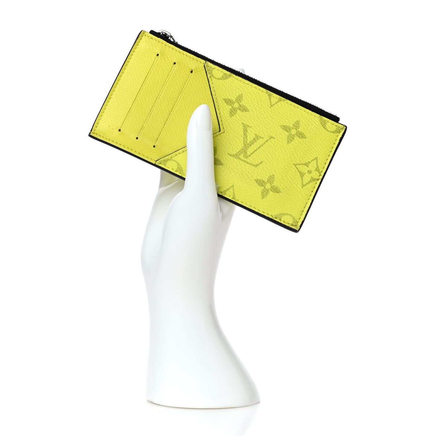 Monogram Taiga Coin Card Holder Yellow