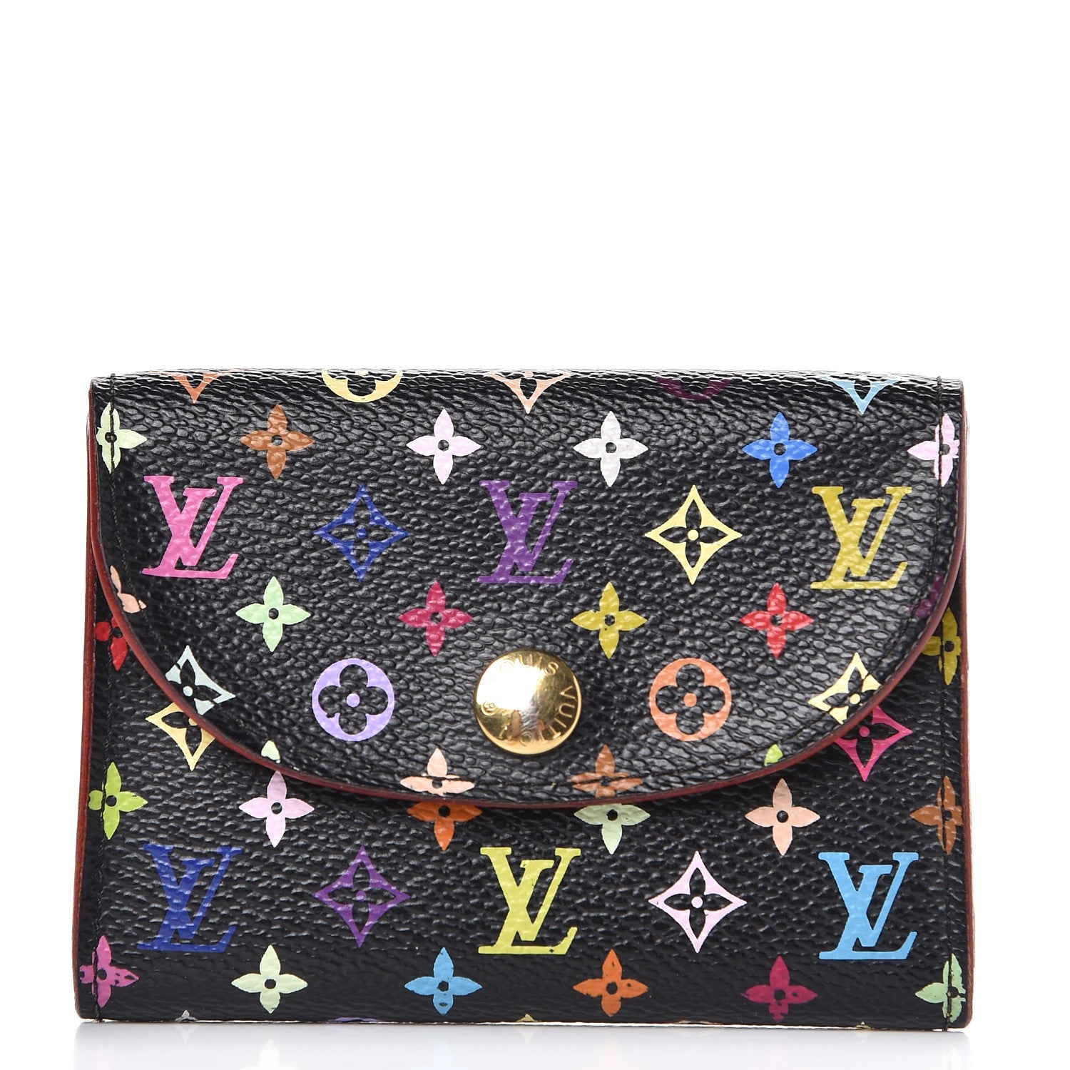Louis Vuitton Monogram Multicolor Business Card Holder Black 1 of 9