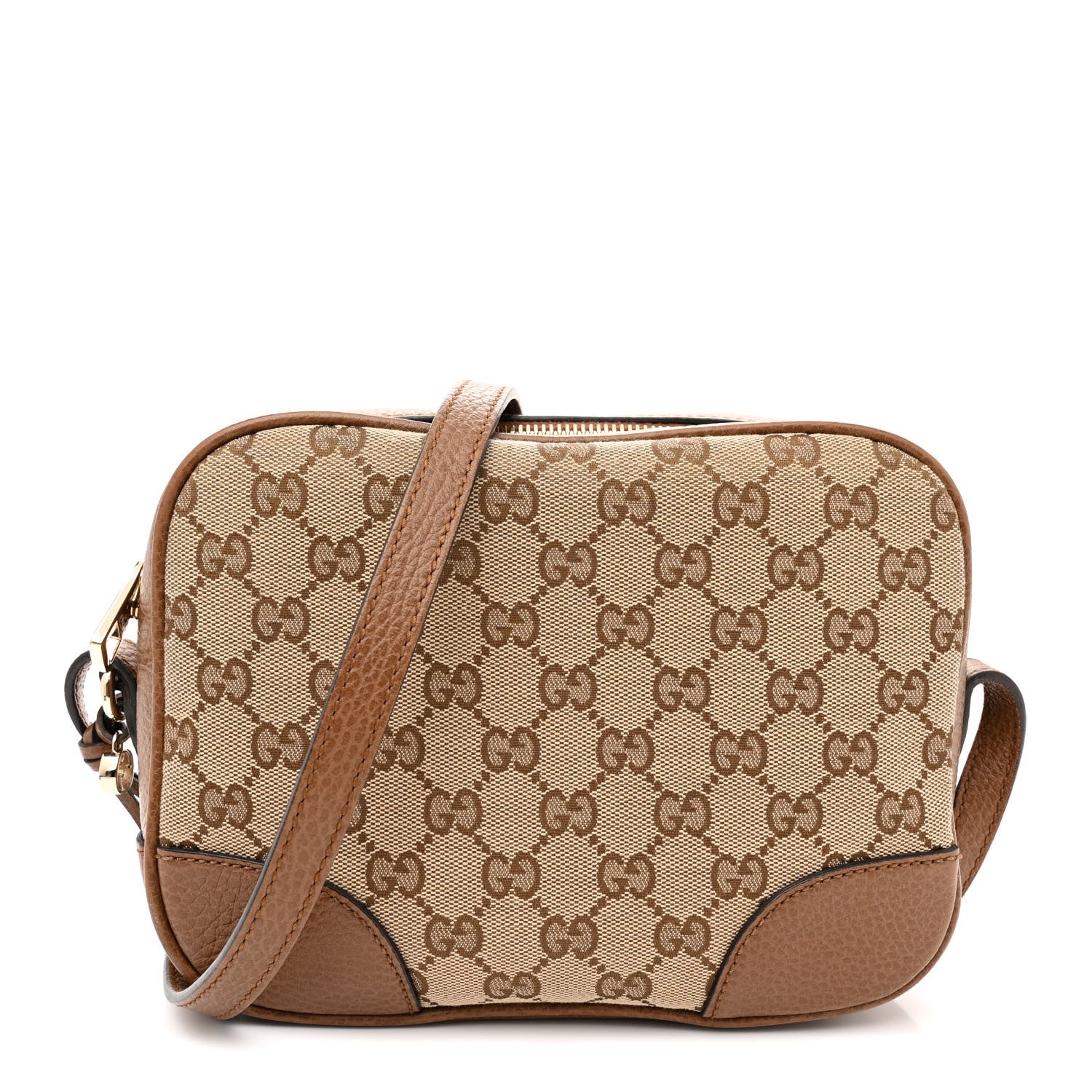 Gucci Monogram Mini Bree Messenger Bag Beige Tabacco 1 of 12