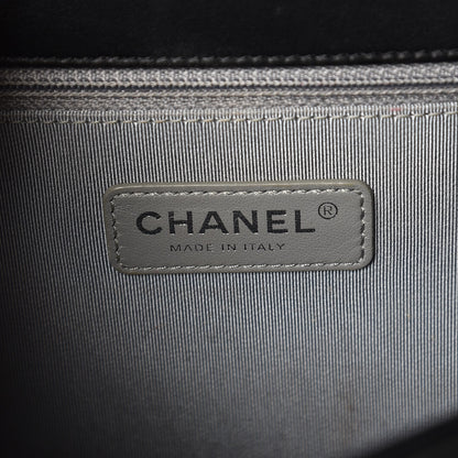 Chanel Calfskin Chevron New Medium Boy Flap Black 7 of 10