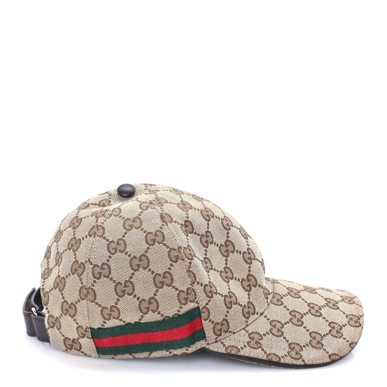 Gucci Monogram Web Baseball Hat XS  Beige Cocoa 3 of 7