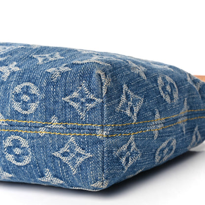 Louis Vuitton Monogram Denim Hills Pochette Blue 7 of 9