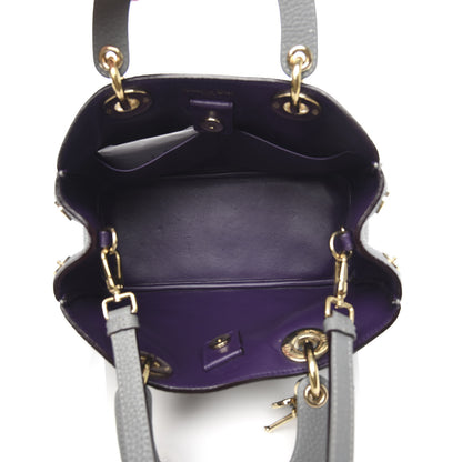 Christian Dior Bullcalf Mini Diorissimo Tote Gris 5 of 10