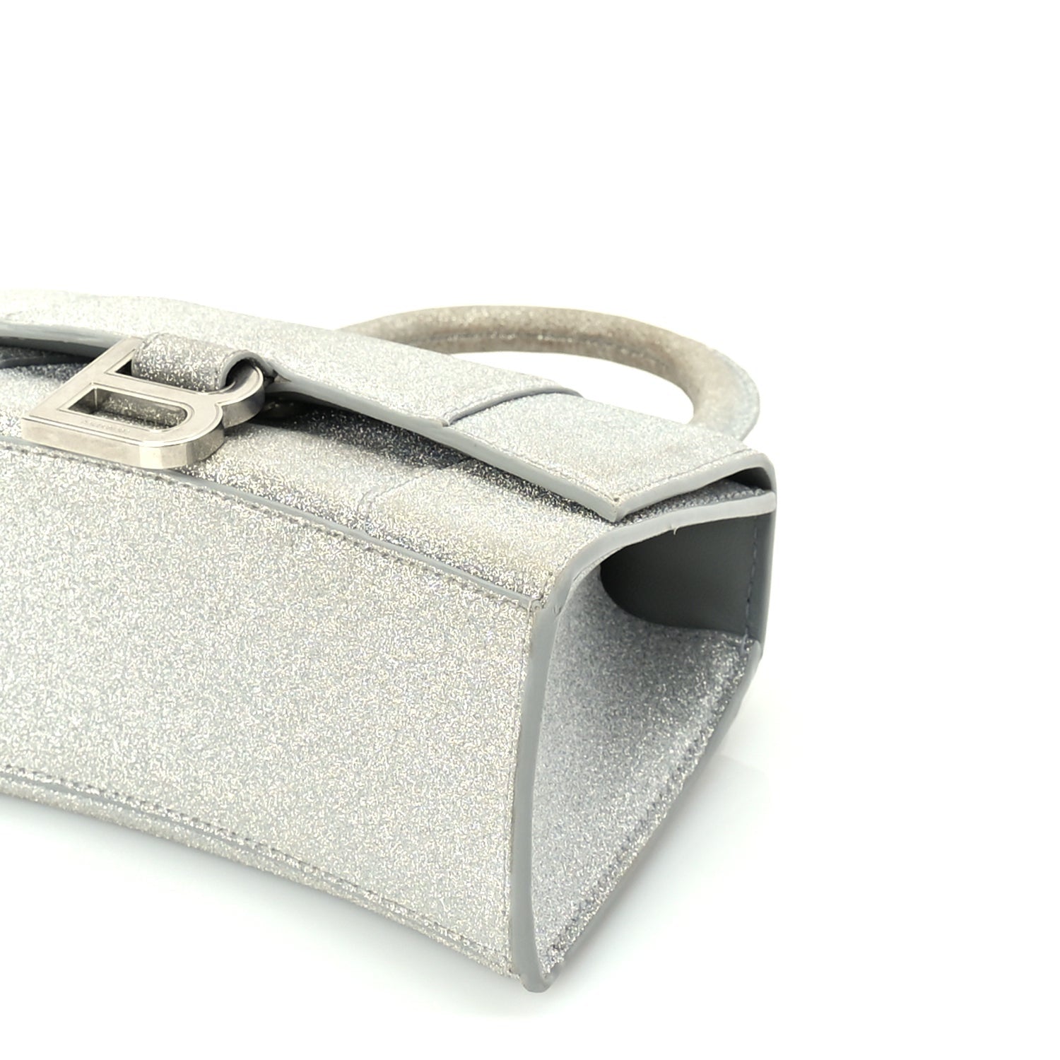 Balenciaga Glitter Fabric Hourglass Top Handle Bag XS  Grey 8 of 8