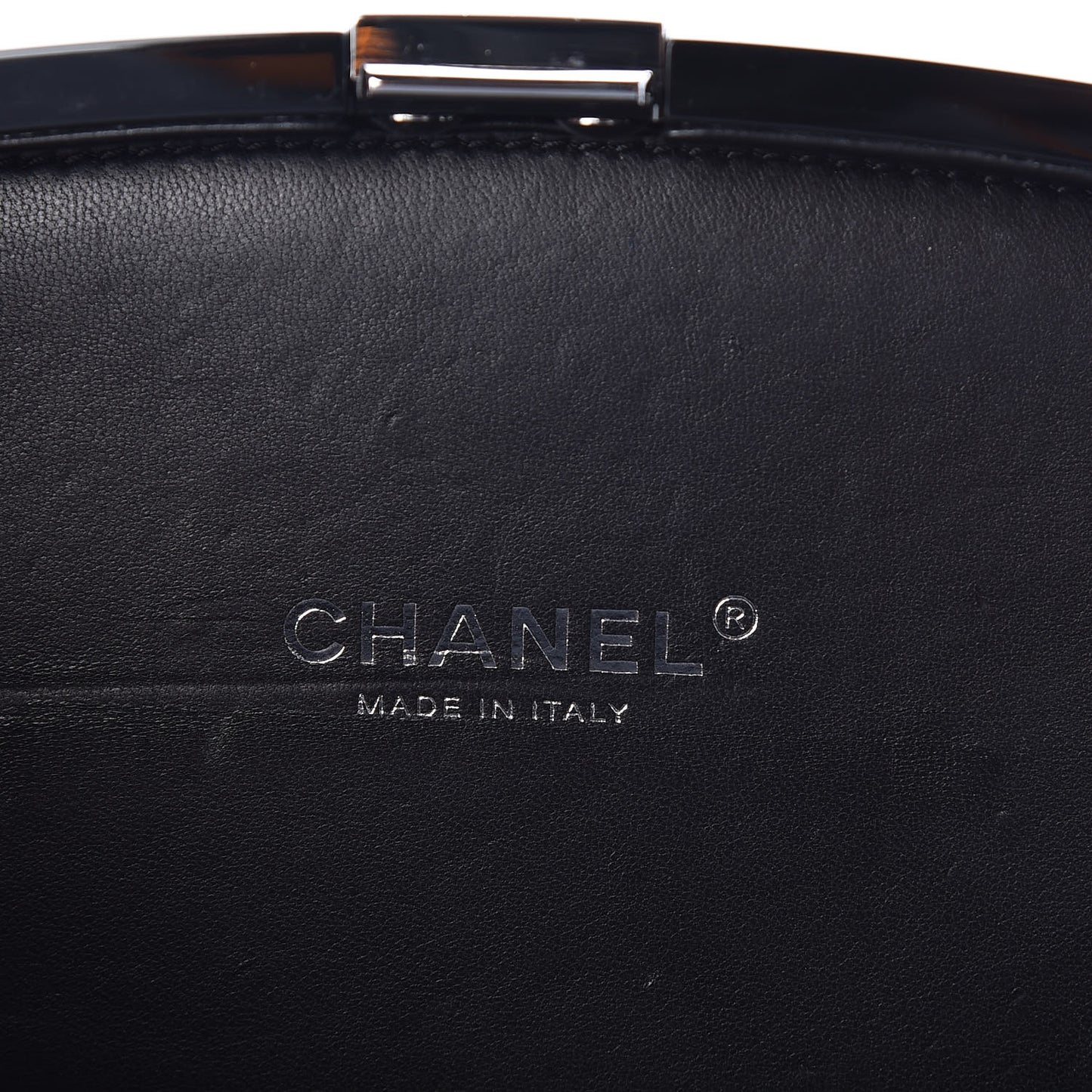 Plexiglass Compact Box Clutch Black