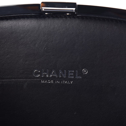 Chanel Plexiglass Compact Box Clutch Black 6 of 9