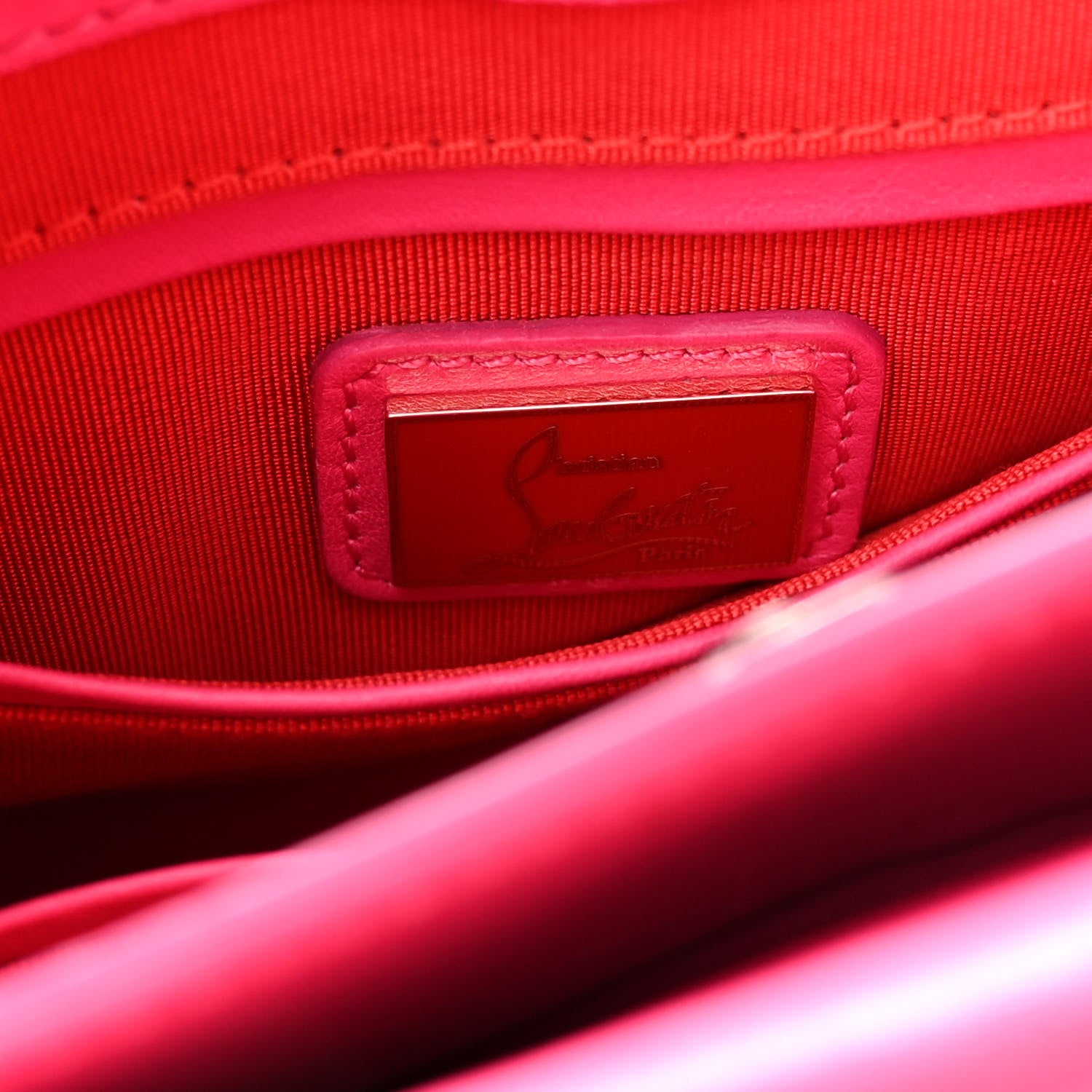 Christian Louboutin Grained Calfskin Passage Messenger Pink 6 of 13