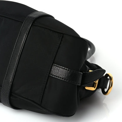 Prada Tessuto Nylon Soft Calfskin Shopping Satchel Black 8 of 8