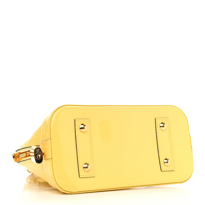 Louis Vuitton Vernis Alma BB Citrine 4 of 10
