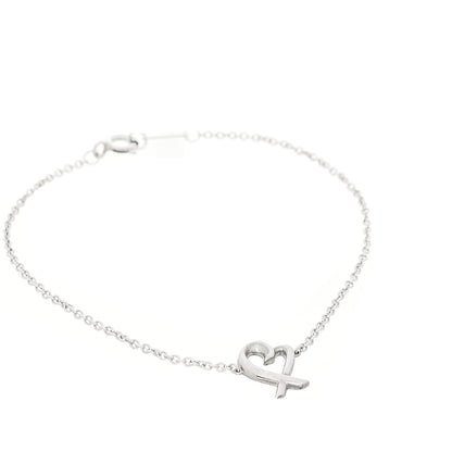 Tiffany Sterling Silver Mini Paloma Picasso Loving Heart Drop Pendant Necklace Bracelet Set 1 of 7