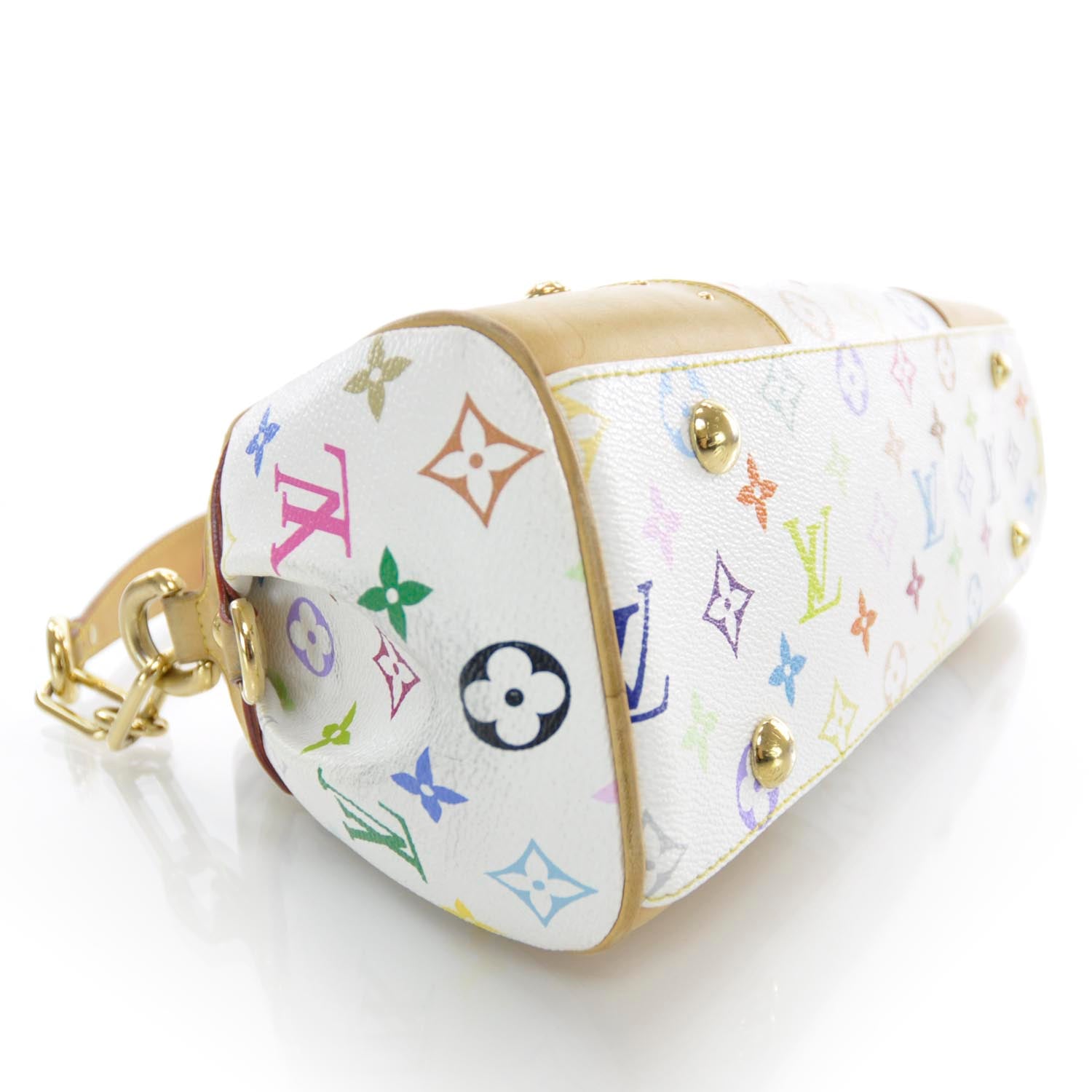 Louis Vuitton Monogram Multicolor Beverly MM White 4 of 7