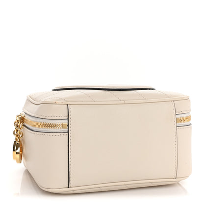 Gucci Sakai Be Green Calfskin Diagonal Stitched Blondie Top Handle Bag Mystic White 3 of 8