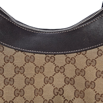 Gucci Monogram Large D Gold Hobo Dark Brown 12 of 17