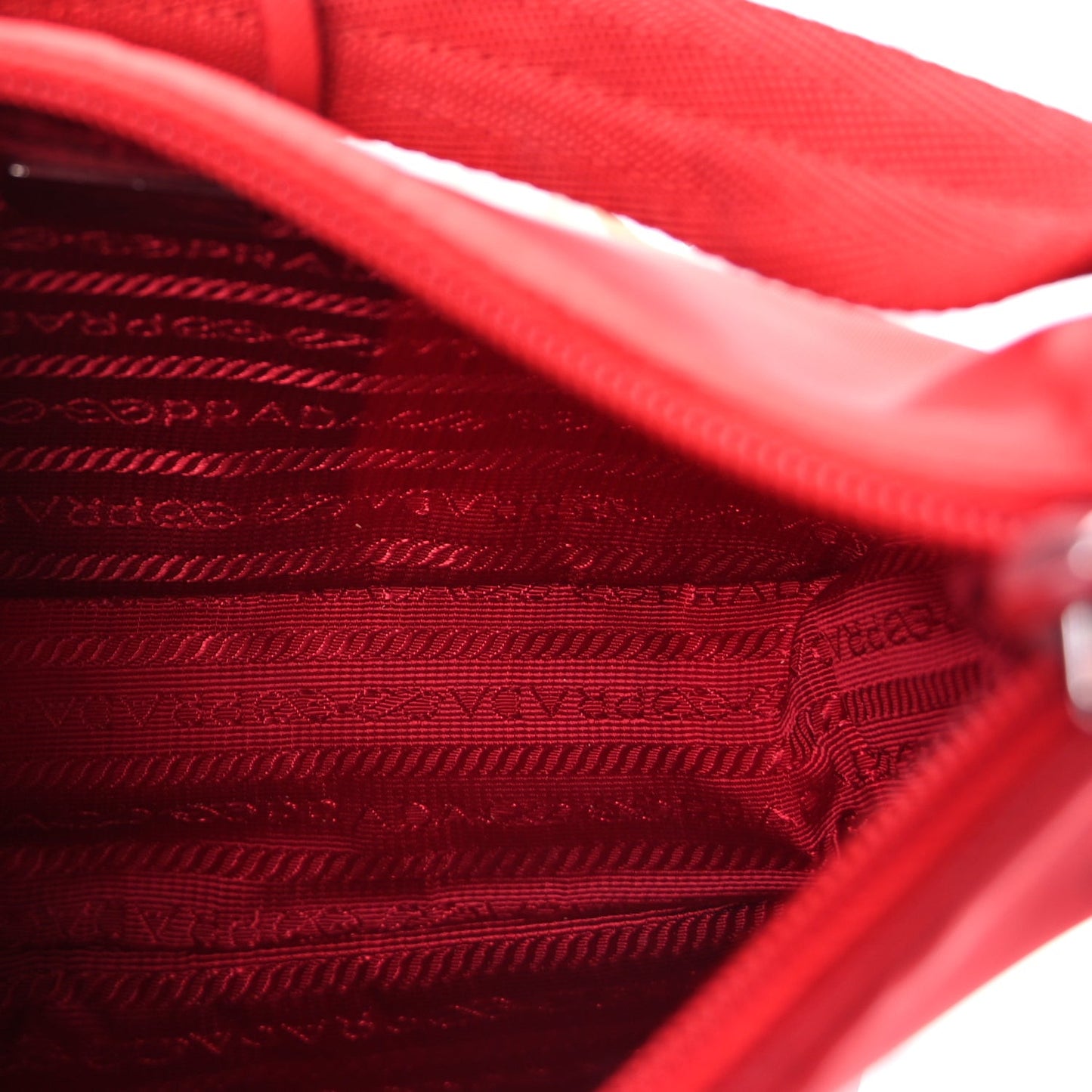 Tessuto Nylon Mini Re-Edition 2000 Bag Rosso