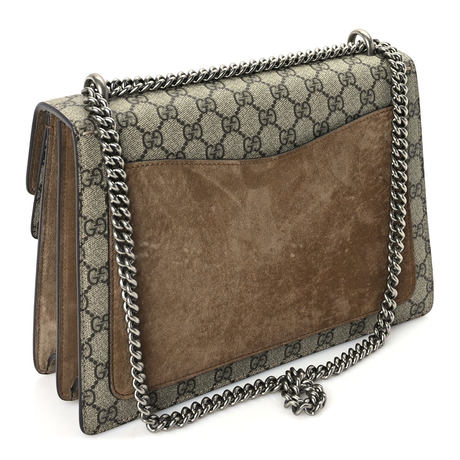 Gucci GG Supreme Monogram Medium Dionysus Shoulder Bag Taupe 2 of 9