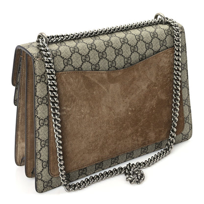 Gucci GG Supreme Monogram Medium Dionysus Shoulder Bag Taupe 2 of 9