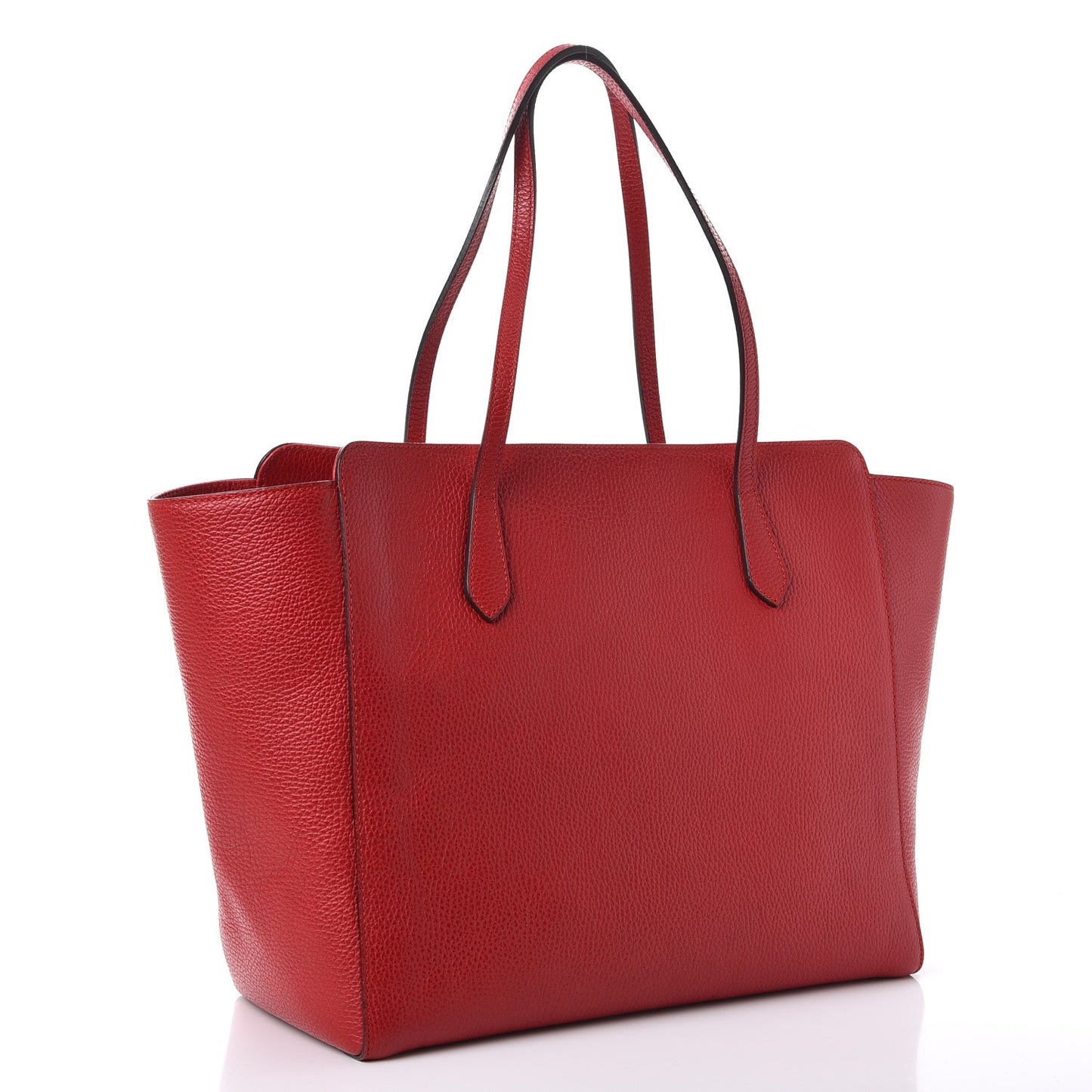 Dollar Calfskin Medium Swing Tote Red