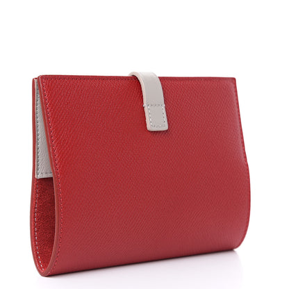 Celine Grained Calfskin Strap Passport Cover Pop Red 3 of 8
