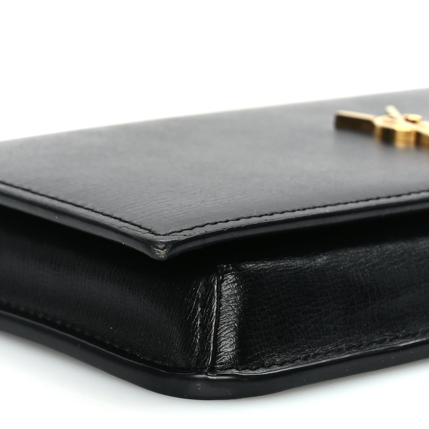 Saint Laurent Smooth Calfskin Monogram Phone Holder Crossbody Black 7 of 8