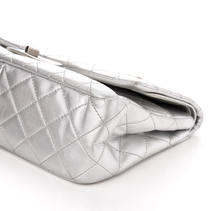 Chanel Metallic Lambskin Quilted 2.55 Reissue 227 Flap Silver 10 of 11