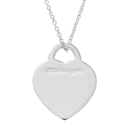 Tiffany Sterling Silver Small Return to Tiffany Heart Pendant Necklace 4 of 5