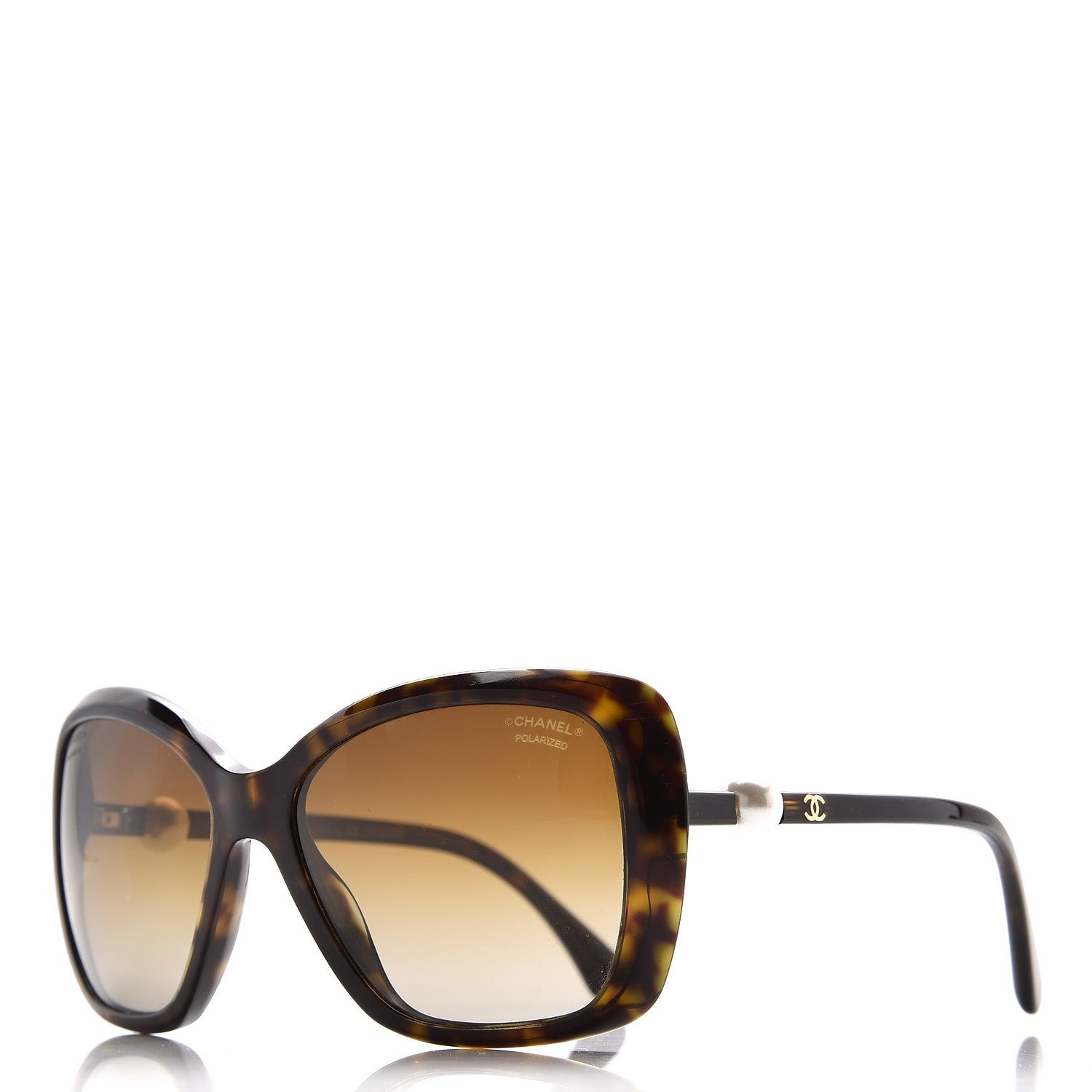 Chanel Pearl Polarized Sunglasses 5303-H Tortoise 1 of 9