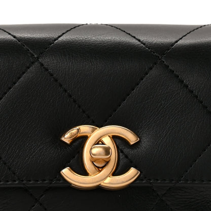 Chanel Calfskin Quilted Mini Framing Chain Bag  Black 8 of 8