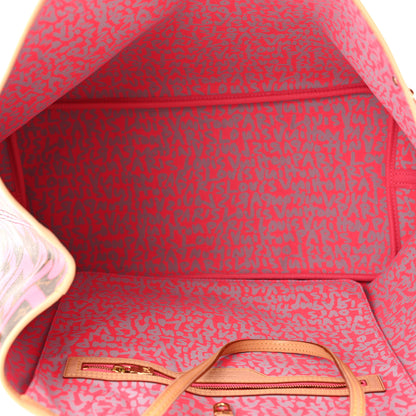 Louis Vuitton Monogram Graffiti Neverfull GM Fuchsia 5 of 10