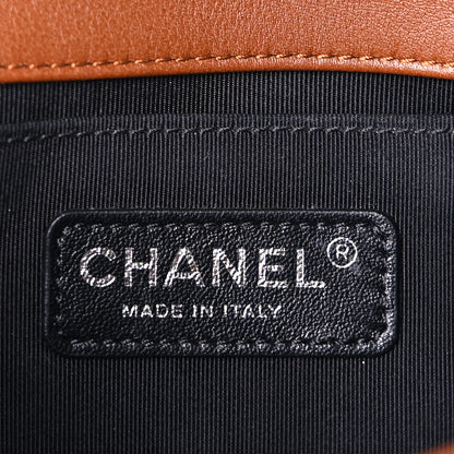 Chanel Calfskin Embossed Small Cordoba Boy Flap Brown 5 of 8