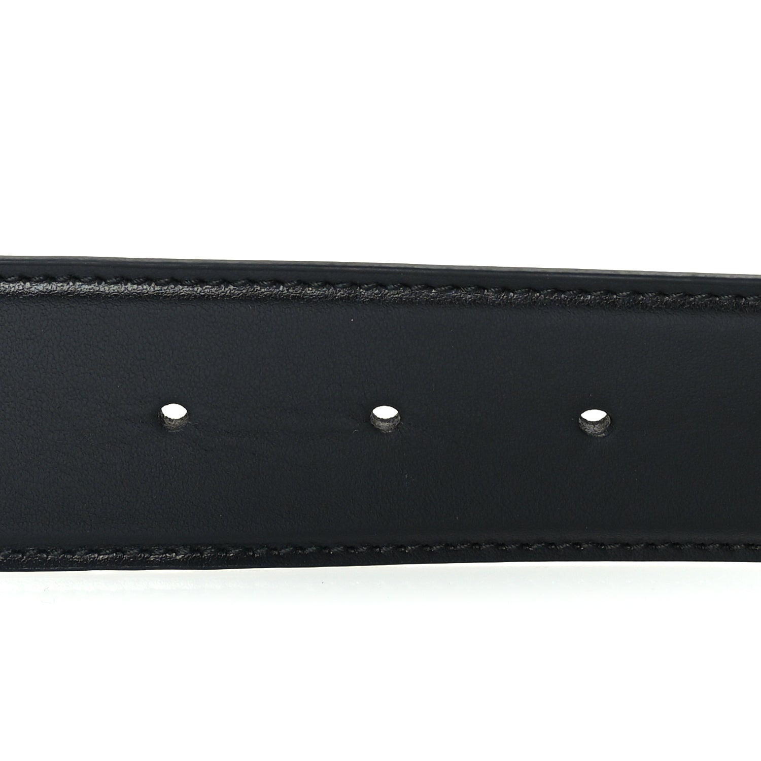 Gucci Plutone Calfskin Geometric Double G 40mm Belt 100 40  Black 3 of 5